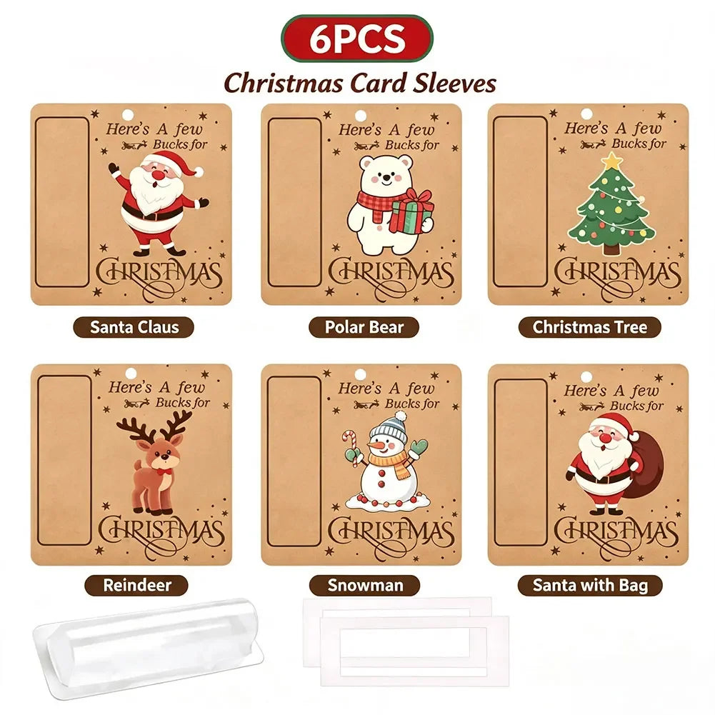 6PCS Multi Style Wallets Christmas Decoration Gift Racks Christmas Party Decorations Hanging Christmas Tree Decorations HIP 01 6pcs