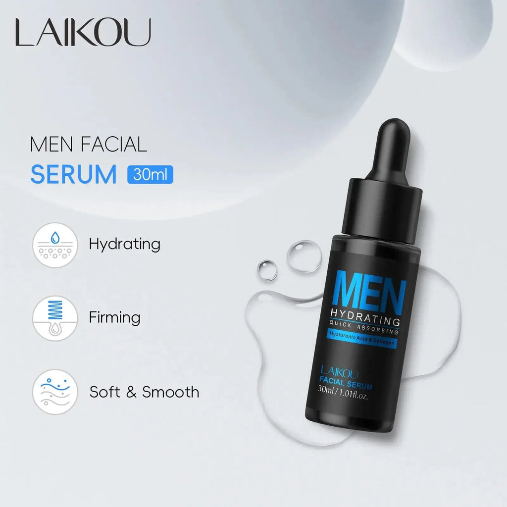 LAIKOU Men's Hyaluronic Acid Face Serum 30ml – Hydrate & Firm Men's Face Serum HIP
