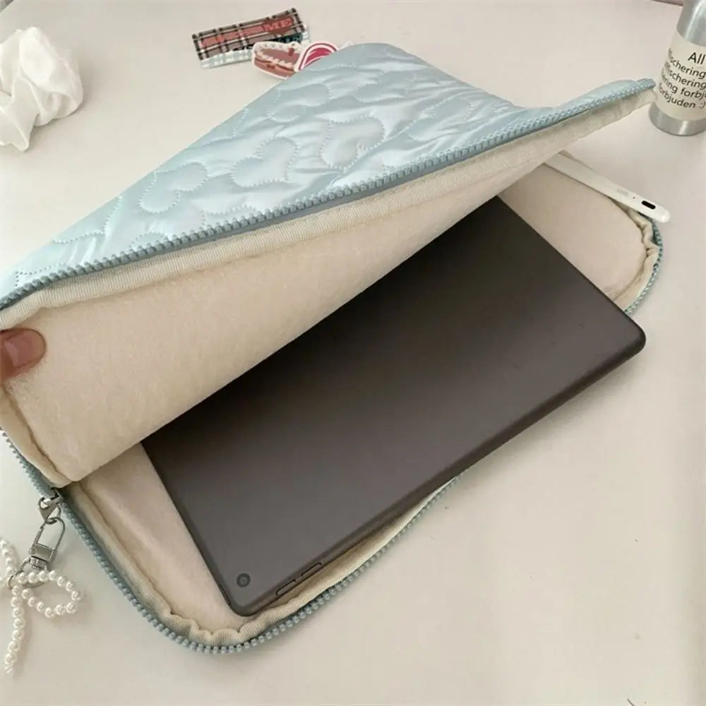 Heart Bowknot Laptop Sleeve 11–15.6" Shockproof Tablet Bag Laptop Sleeve Bag HIP