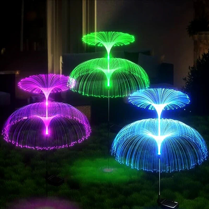 Solar Jellyfish Fiber Optic Lawn Lights – 7-Color LED Garden Solar Garden Light HIP