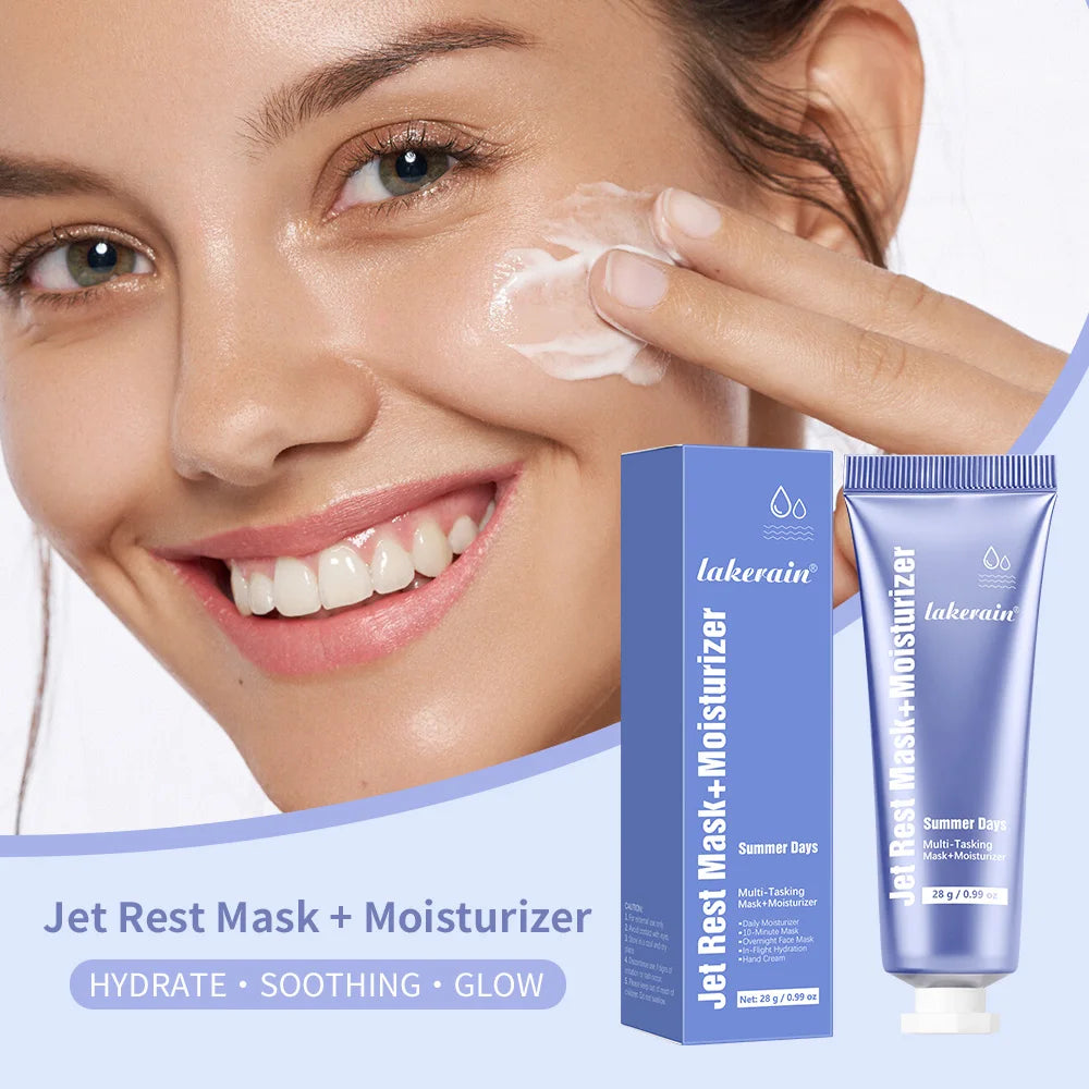 Jet Lag Mask Moisturizer Firm Reduce Lines and Pores Hydrating Nourishing Face Mask with Antioxidants Brightens Even Skin Care HIP