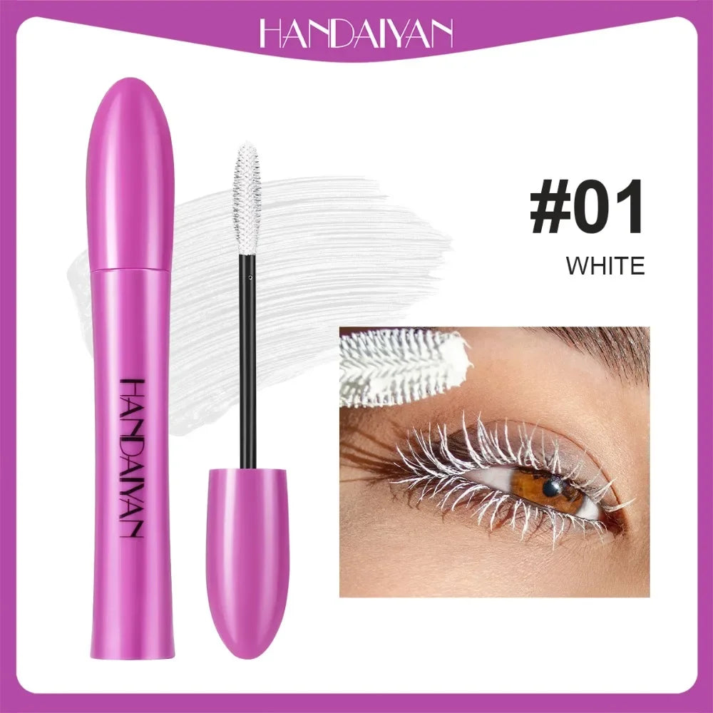 10 Color Waterproof Volumizing Mascara Smudge-Proof Curling Long-Lasting Sapphire Blue Pink Mascara for Bold Eye Look Cosmetics HIP 01 1