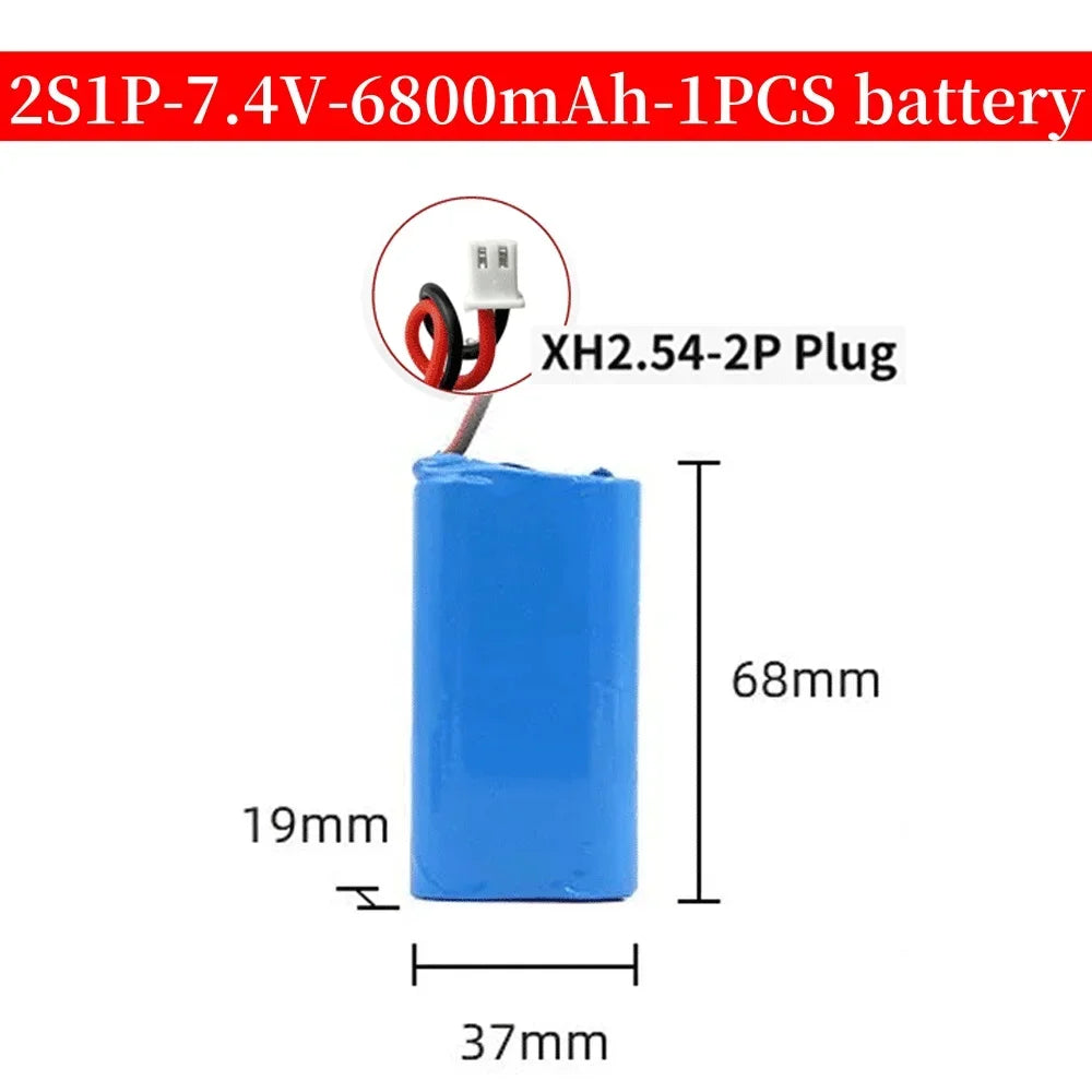 Li-Ion Replacement Battery for Massage Guns | Multi-Voltage Replacement Battery Pack HIP 7.4V-6800mAh-1PCS