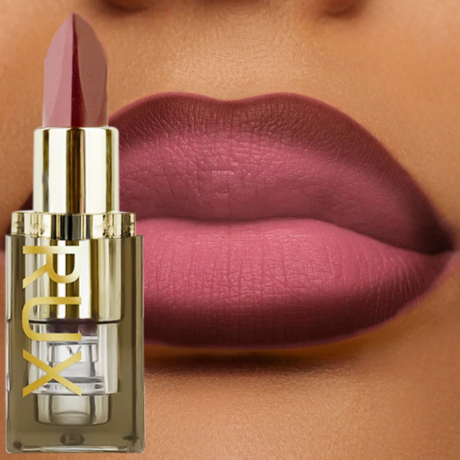 1pc Two-tone Matte Lipstick Pink Waterproof Lip Makeup Easy to Use Lipstick Refill Lip Tint, Long Lasting Lip Senior Cosmetic Gi HIP