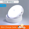 USB Motion Sensor LED Night Light – Rechargeable Round Lamp Motion Sensor Night Light HIP USB Cold Light