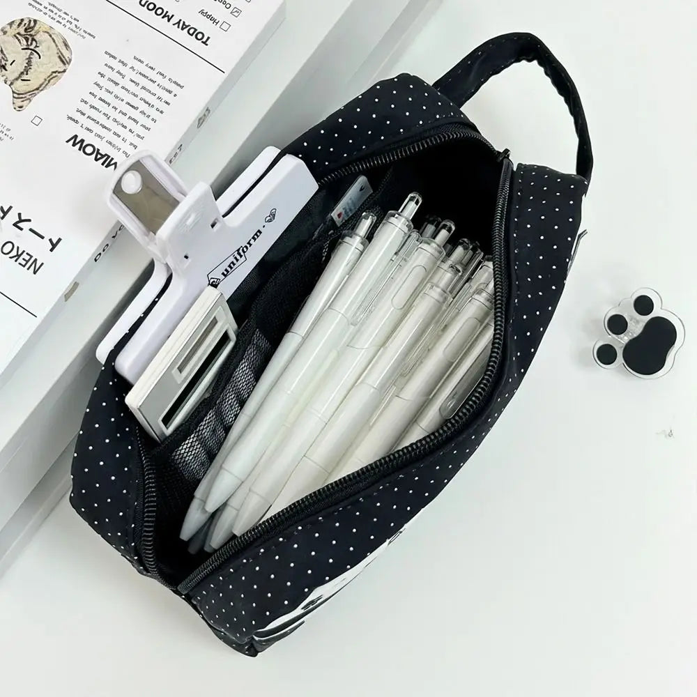 Cute Kitten Large Capacity Pencil Case – Zipper Pen Bag Pencil Case HIP