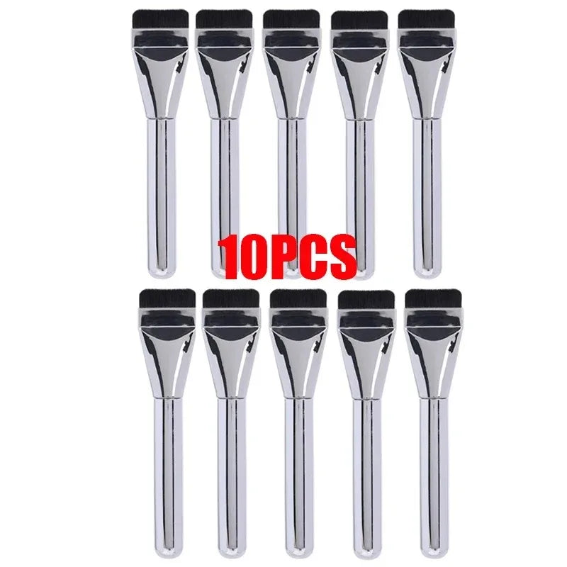 RUZOFO Ultra Thin Flat Foundation Brush – Blend & Contour Foundation Makeup Brush HIP C697-Long 10pcs