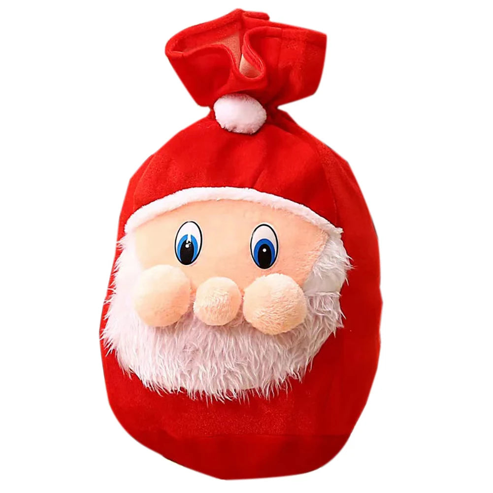 1PCS Velvet Santa Sack Velvet Reusable Christmas Bags Drawstring for Gifts Wrapping Large Xmas Bags for Presents HIP 1pc