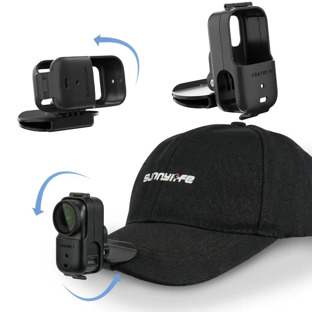 360° Hat Clip Mount for DJI Osmo Nano – Quick Release Camera Hat Mount HIP