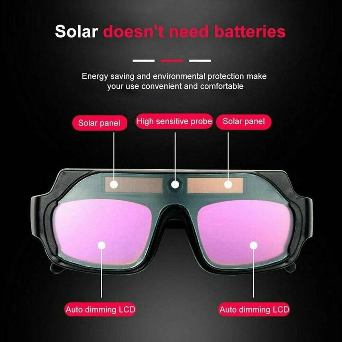 Auto Darkening Welding Goggle Solar Eye Safety Protective PC Glasses for Welder Soldering Eyes Goggles Welding Glasses HIP