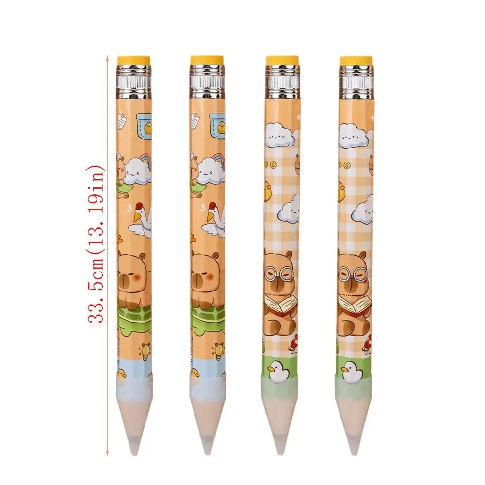 33.5cm Giant Wooden Pencil – Capybara & Puppy Novelty Gift Novelty Pencil HIP