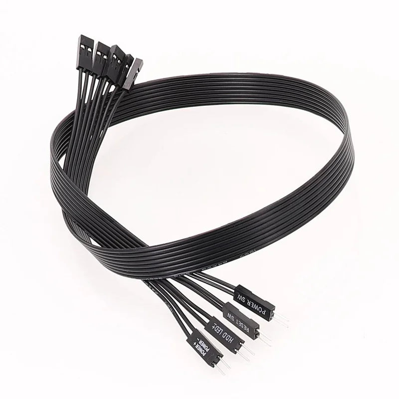 PC Motherboard Switch Cable HDD LED Power Reset PLED 20cm 20AWG Motherboard Switch Cable HIP
