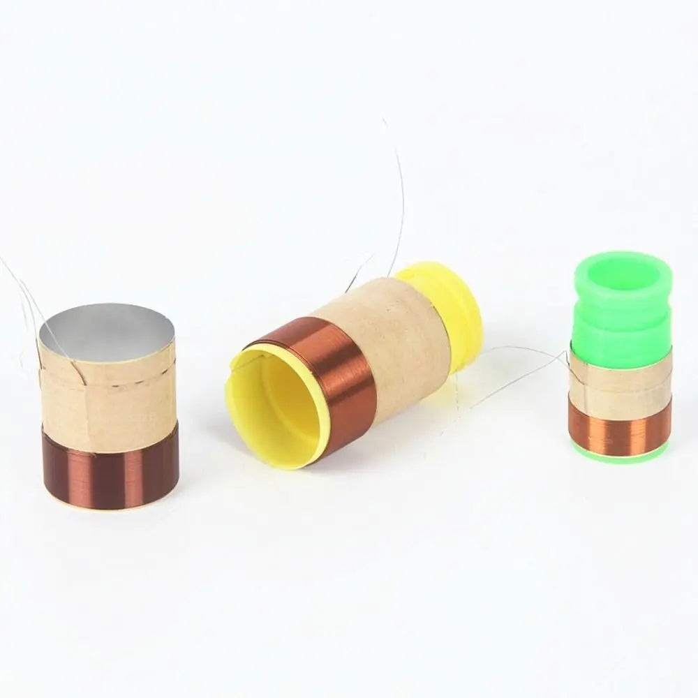 Bass Speaker Voice Coil 19.5–38.5mm White Aluminum 2-Layer Speaker Repair Part HIP