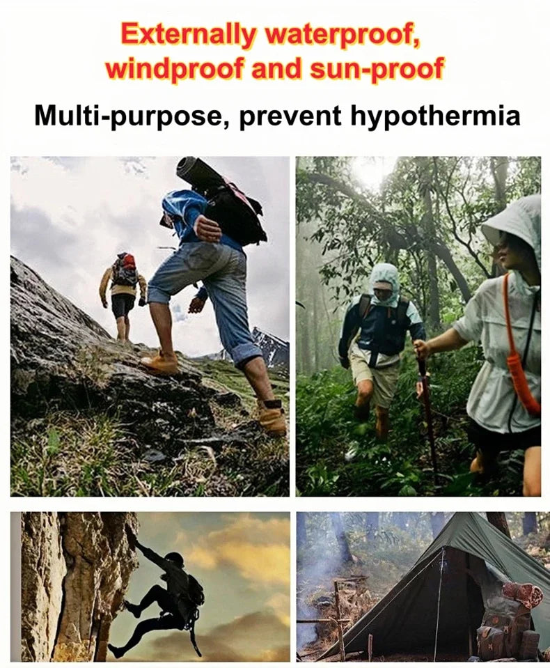 Emergency Mylar Thermal Space Blankets – 1 or 4 Pack | HIP Emergency Survival Blanket HIP