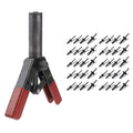 Plastic Rivet Gun 6.3 Inch Poly Hand Riveter Kit for Fastening Door Panels Automotive Trim Blind Rivet Gun with 40pcs POM Rivets HIP A
