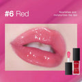 Lipgloss Mirror Lip Glaze Jelly Pout Lip Tint Long Lasting Moisturizing Shine Lipgloss Lip Makeup HIP 6Red