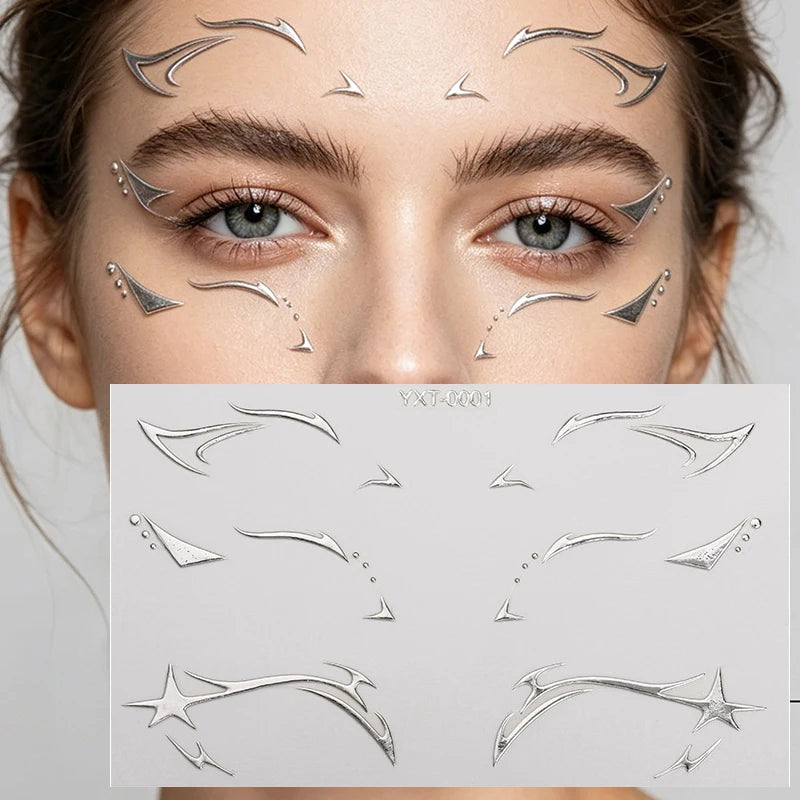 Holographic Laser Eye Makeup Stickers – Face Art Decals