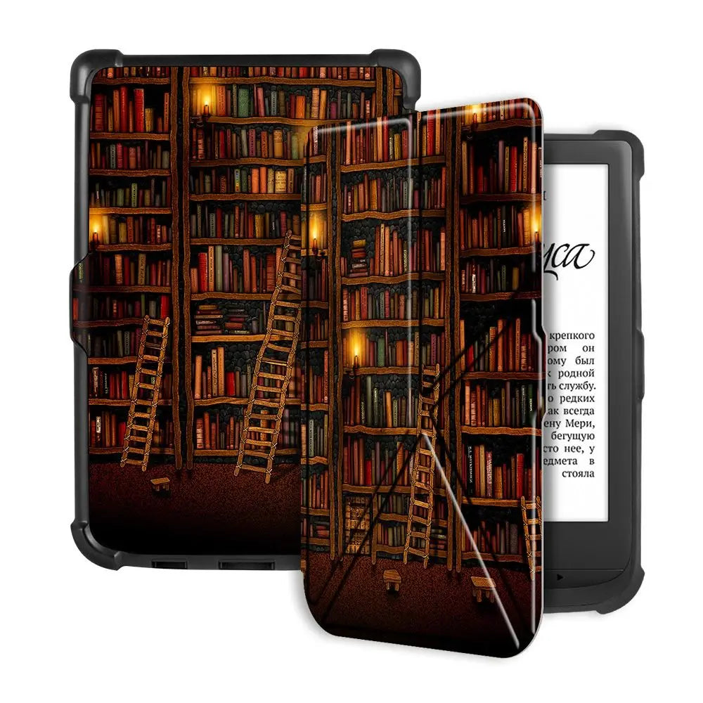 PocketBook 6" Folio Case – Auto Sleep/Wake & Shockproof Cover E-Reader Folio Case HIP