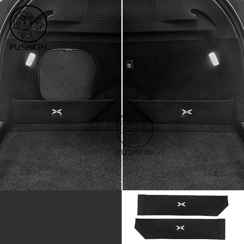 XPeng G6 2024–2026 Rear Trunk Storage Box & Partition Trunk Storage Organizer HIP with logo 2pcs