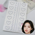 5D Clear Star Self Adhesive Face Gem Stickers Temporary Tattoo Shiny Hollow Star Hair/Face/Body Gems Jewels Craft DIY Decoration HIP 11 Love Mountain