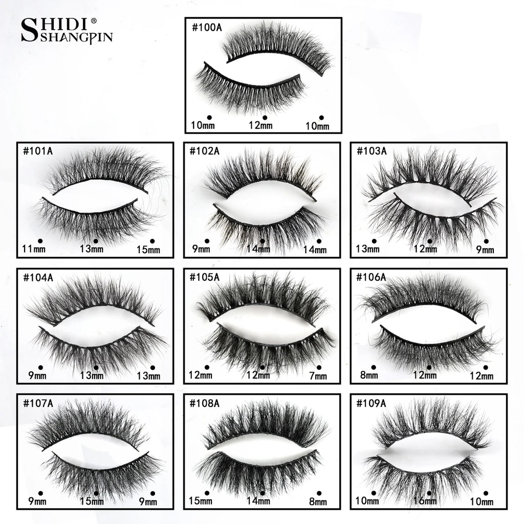 YSDO 1 Pair 3D Mink Eyelashes Cruelty Free Lashes Makeup Dramatic False EyeLashes Fluffy Full Strip Thick Long Lashes Faux Cils HIP