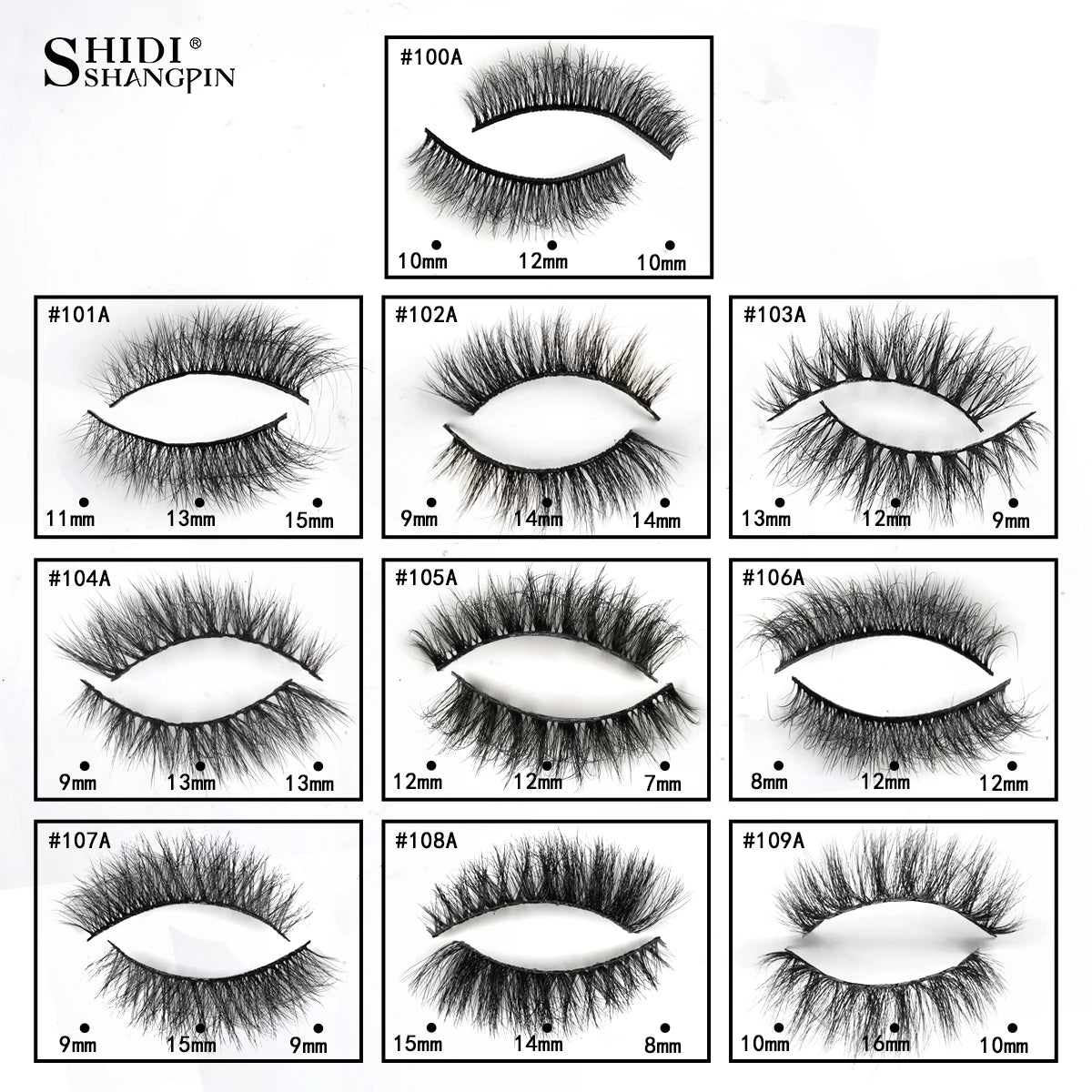 YSDO 1 Pair 3D Mink Eyelashes Cruelty Free Lashes Makeup Dramatic False EyeLashes Fluffy Full Strip Thick Long Lashes Faux Cils HIP