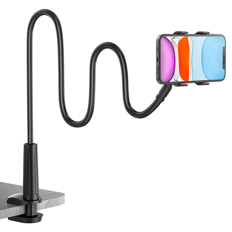Flexible Gooseneck Phone Holder – Lazy Clip Stand for Desk & Bed Phone Holder Stand HIP
