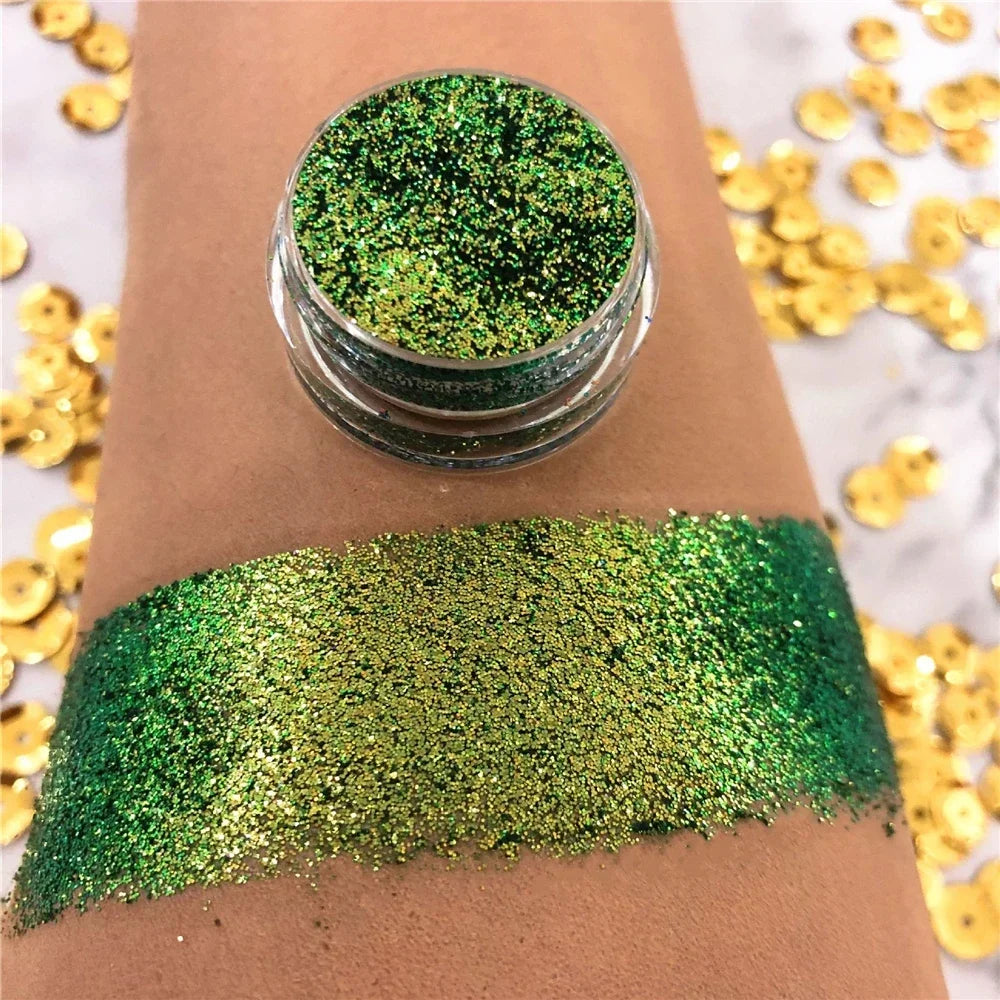 Multi-Chrome Shifting Pigments Chameleon Liquid Eyeshadow Long Lasting Multichrome Duochrome Eyeshadow Pigments Liquid Eyeshadow HIP QJC-10 Canned