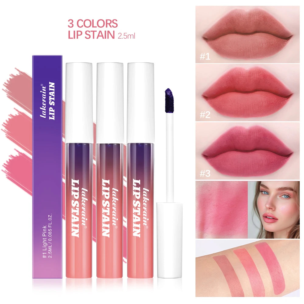 Blading Lip Gloss Peel and Stick Set Long-lasting Waterproof Pink Lip Gloss Transfer Resistant Natural Lip Gloss For Women HIP