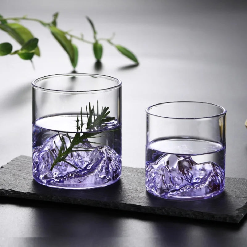 Mountain Glass Cups 150ml/300ml – Heat Resistant Drinking Glass Glass Drinkware HIP