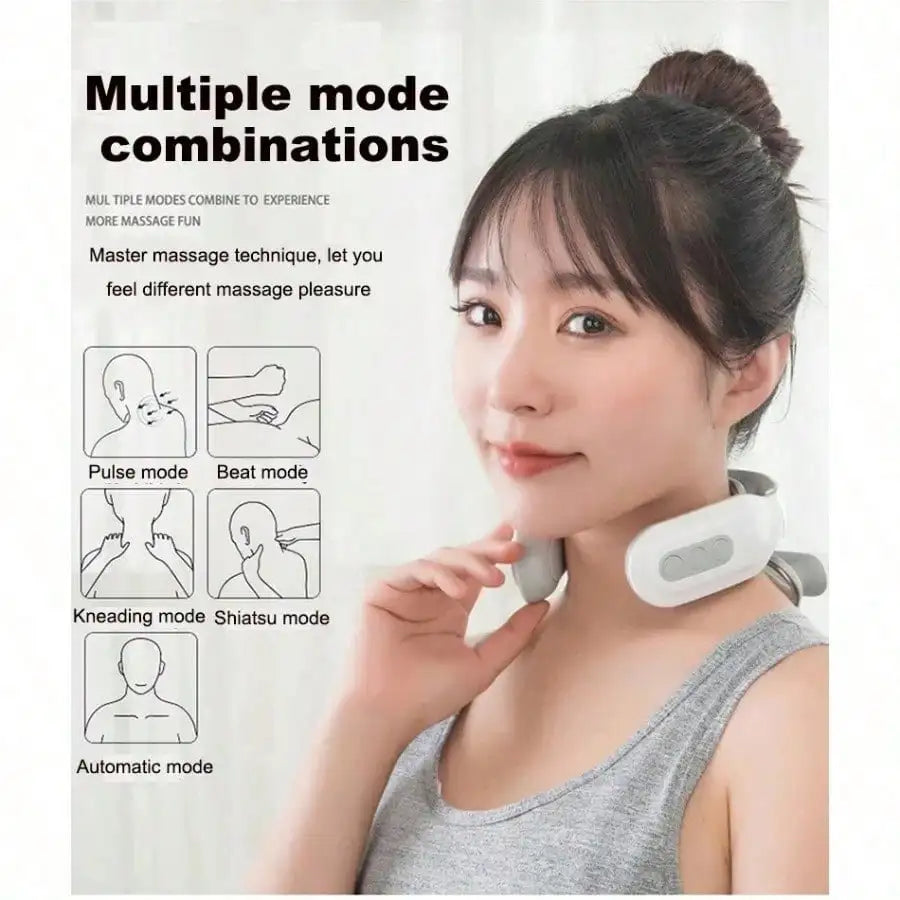 Portable Smart Neck & Shoulder Massager | USB Rechargeable Neck Shoulder Massager HIP