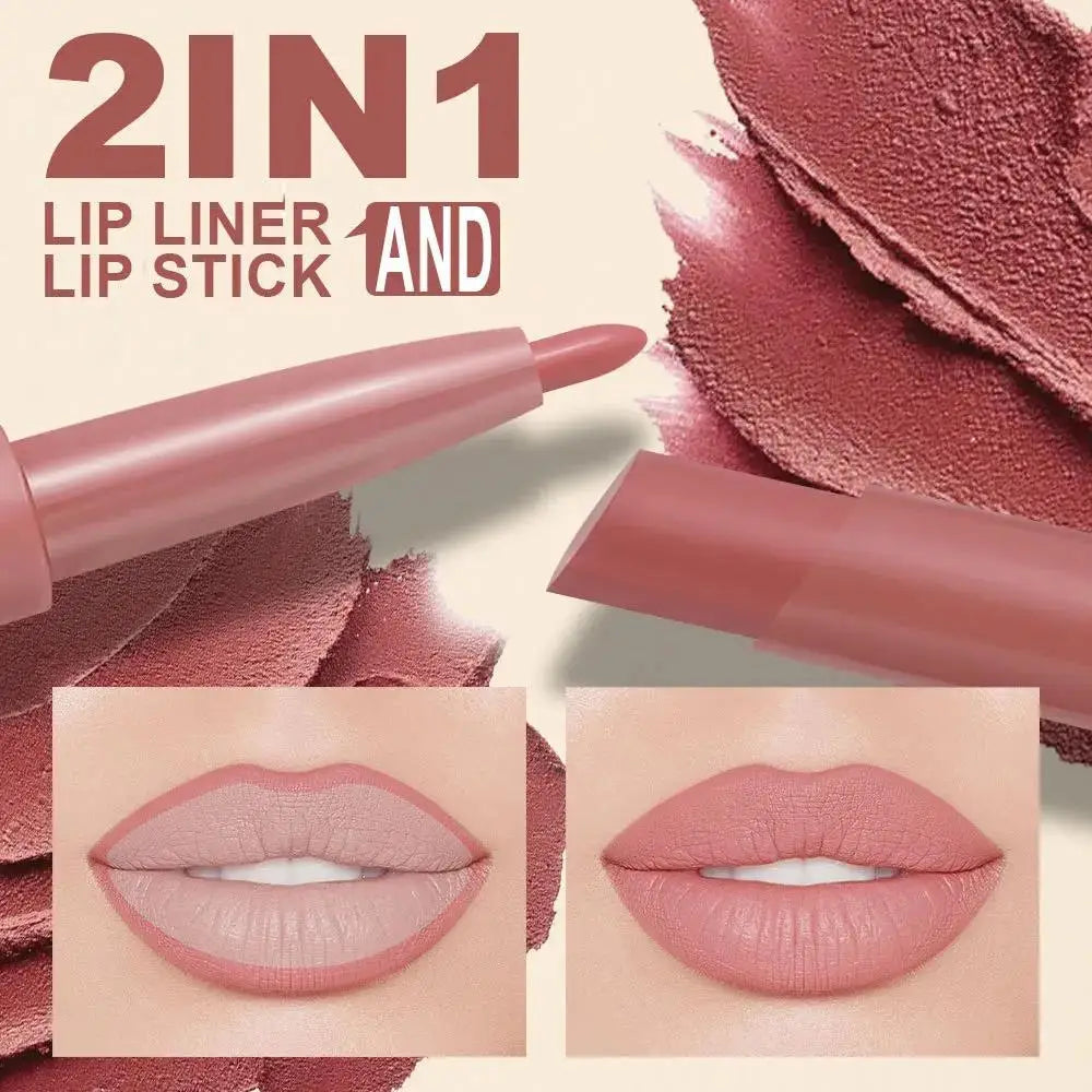 Dragon Ranee 2-in-1 Matte Lip Liner & Lipstick | Long Lasting Lip Liner Lipstick HIP