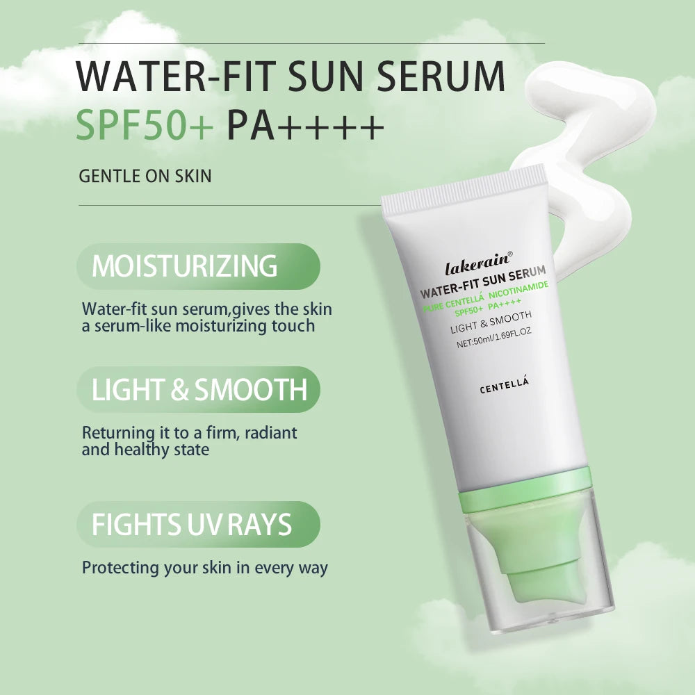 Sunscreen SPF 50 Centella Asiatica No Sticky Refreshing Sunscreen 50ml Sunscreen Essence for Dry Oily Sensitive Skincare HIP
