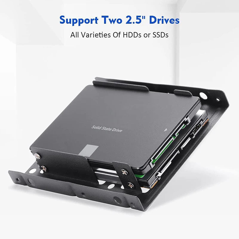 2.5 to 3.5" SSD HDD Metal Mounting Bracket Adapter | OULLX Hard Drive Bracket HIP