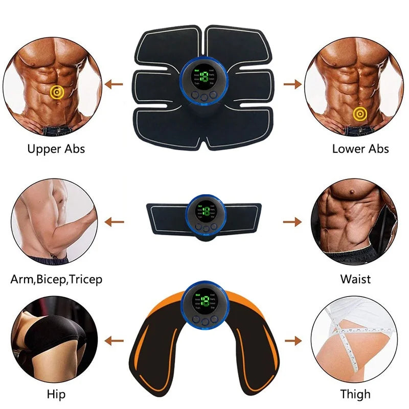 CAMMUO EMS Abs & Hip Muscle Stimulator Toning Belt | Rechargeable EMS Muscle Stimulator HIP