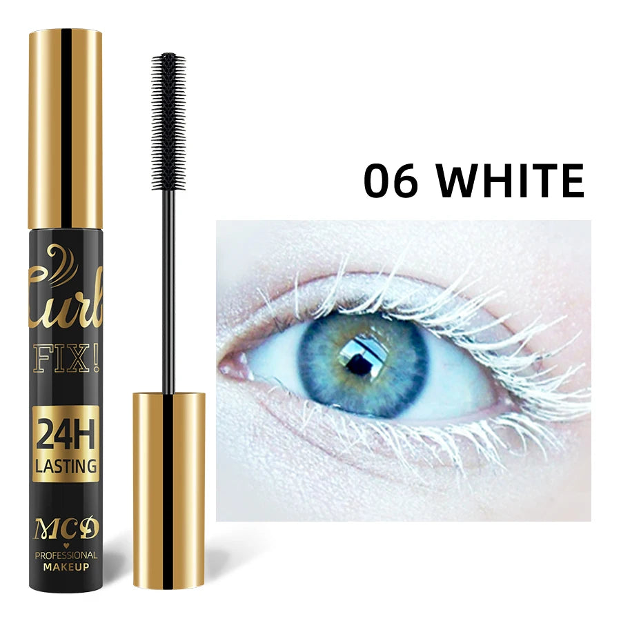 5D Waterproof Mascara Vibrant 9 Color-Lasting Curl Ink Formula -Eyeliner Extension Blue Green Black Eye Makeup Cosmetic HIP 6