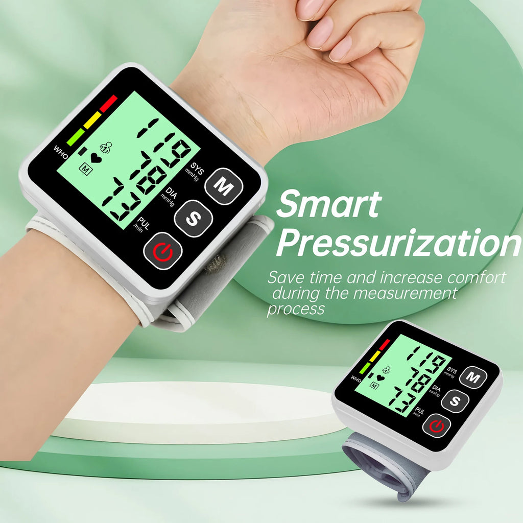 Fireurus Wrist Blood Pressure Monitor – LED Digital Display Wrist Blood Pressure Monitor HIP