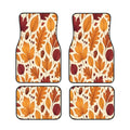 4-Piece Autumn Leaves Car Floor Mats – Anti-Slip & Washable Car Floor Mats HIP black