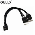 USB 2.0 9-Pin 1-to-2 Splitter Cable – Motherboard Adapter USB Splitter Cable HIP Default Title