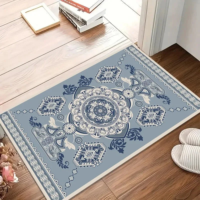 Red Vintage Ethnic Floor Mat – Anti-Slip Kitchen & Entryway Rug Decorative Floor Mat HIP 1 50x80cm-Felt
