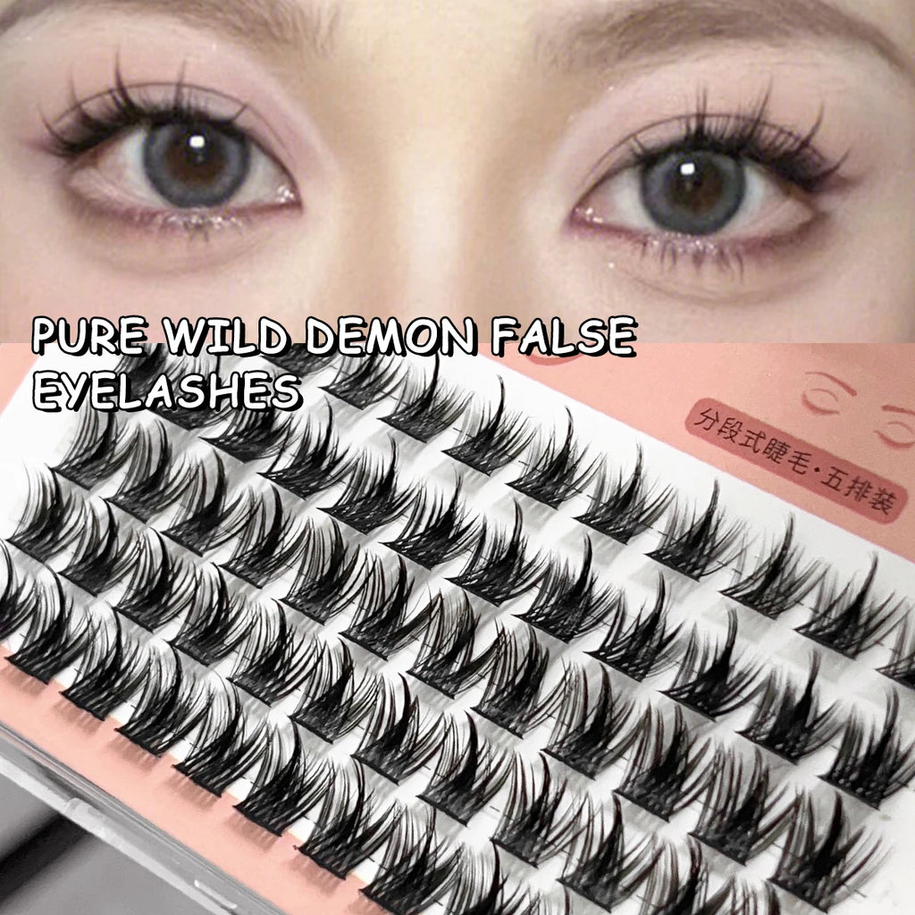 DIY Individual Cluster False Eyelashes – Natural Voluminous Look Individual Cluster Lashes HIP