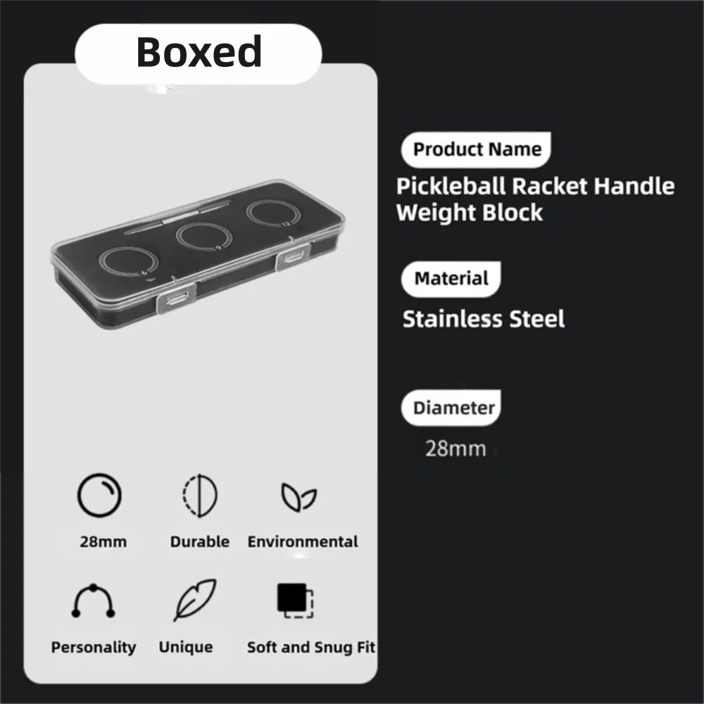 Pickleball Paddle Handle Weight Kit – 6g 9g 12g Balance Paddle Weight Kit HIP 6-9-12g Boxed