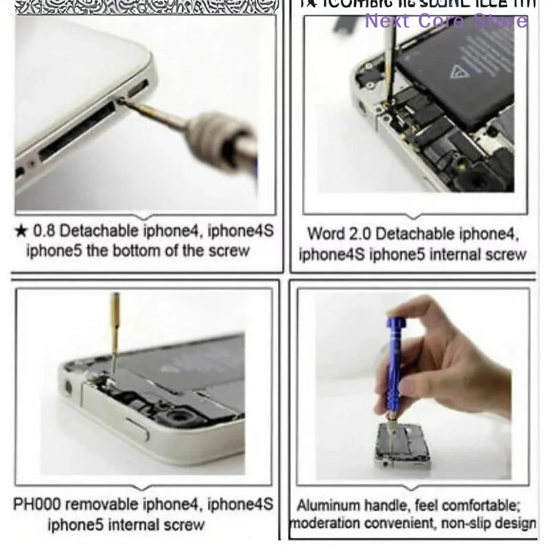 5-in-1 Mini Precision Screwdriver Kit – Phone & Eyeglass Precision Screwdriver Kit HIP