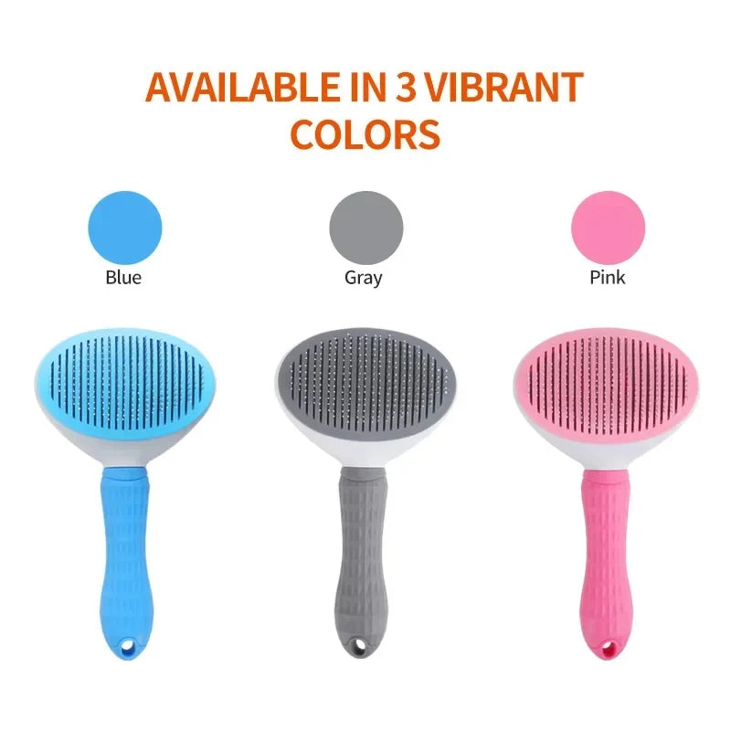 Self-Cleaning Pet Grooming Brush & Dematting Comb – Dogs & Cats Pet Grooming Brush HIP