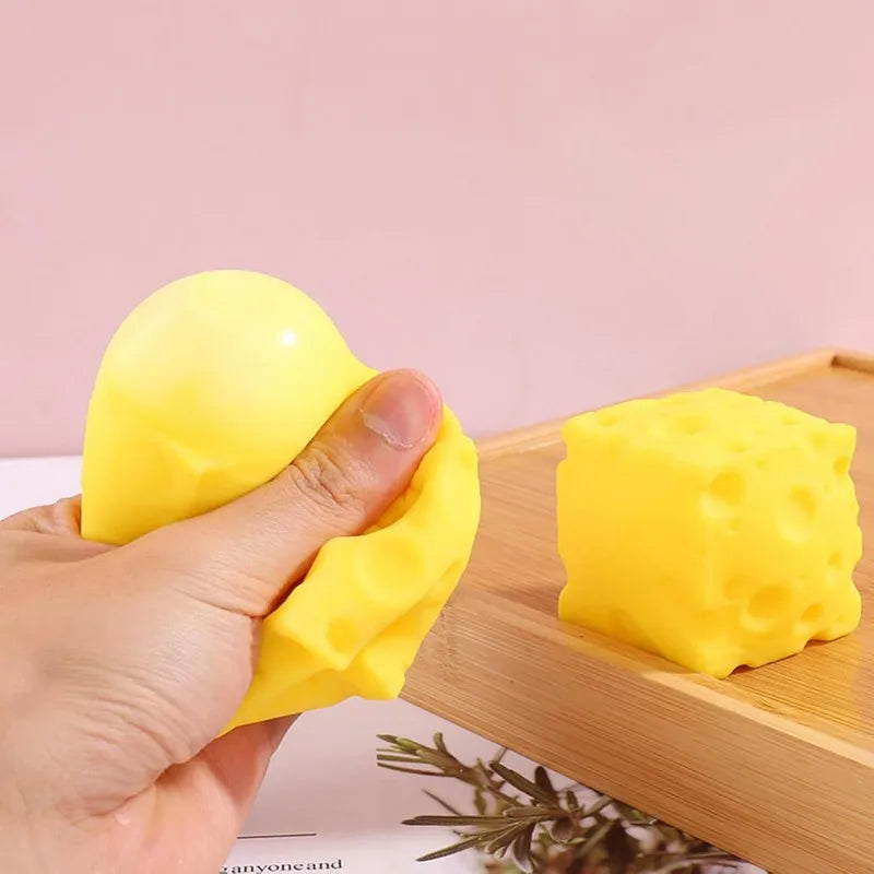 Cheese Slow Rebound Squeeze Fidget Toy – Office Desk Fun Fidget Squeeze Toy HIP