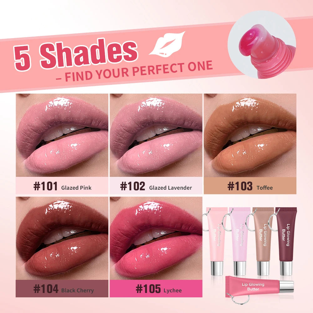 Mirror Pearl Lipgloss Long Lasting Moisturizing Lipstick Shine Glitter Lip Glaze Non Stick Cup Jelly Pout Lip Tint Makeup HIP