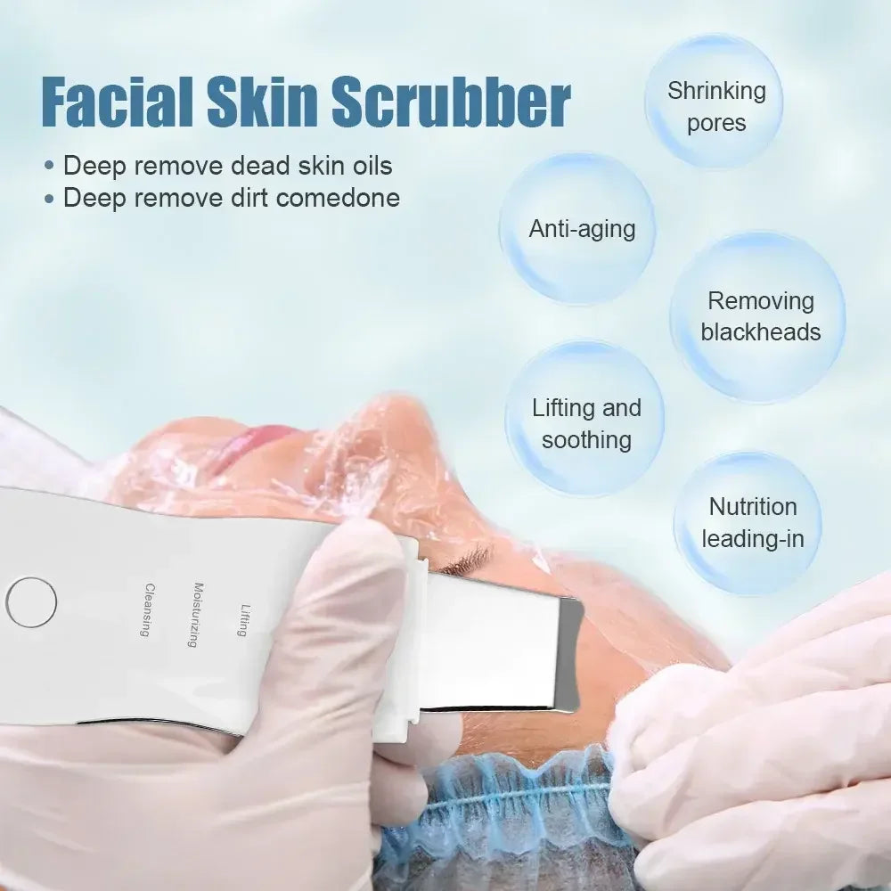 Vibrating Skin Scrubber Spatula – Blackhead & Pore Cleaner Facial Cleansing Device HIP