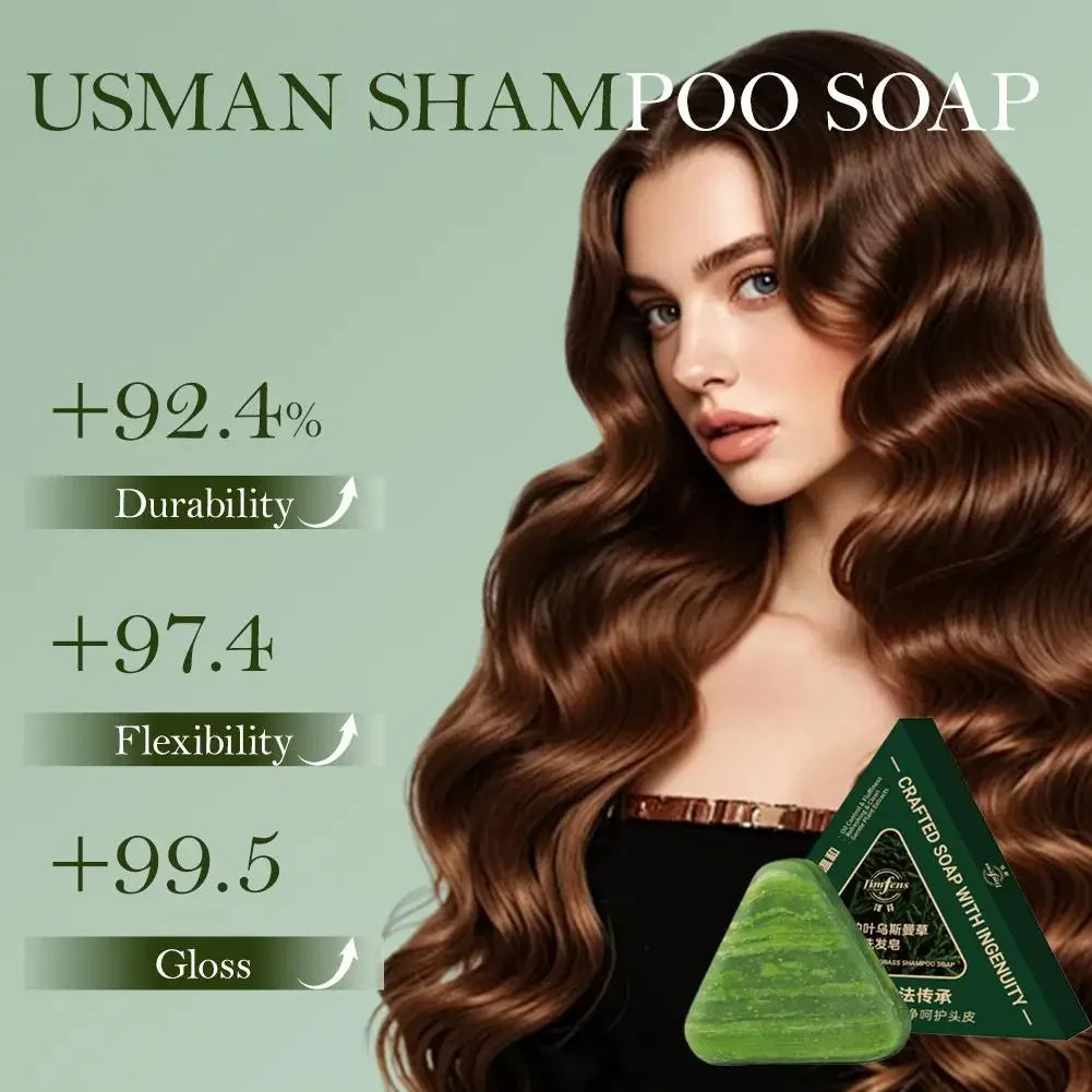 Herbal Shampoo Bar – Oil Control & Thicker Hair | 120g Herbal Shampoo Bar HIP