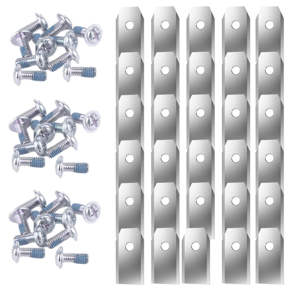 30-Pack Robot Mower Blades for Segway Navimow – Stainless Steel Robot Mower Blades HIP Sliver