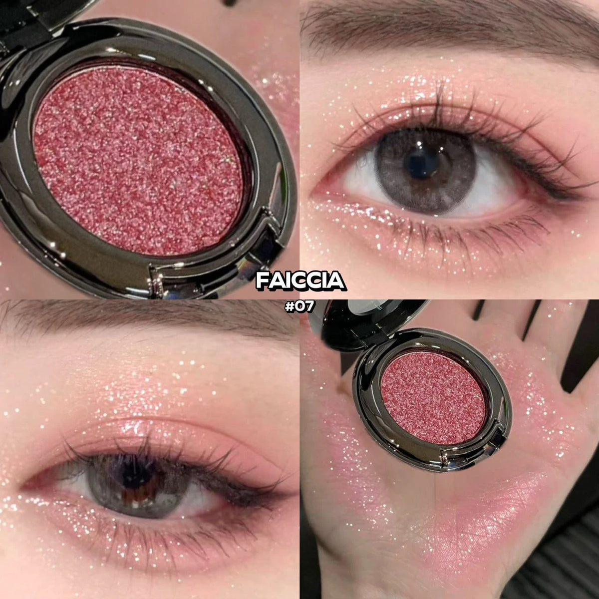 Ginger Yellow Chameleon Eyeshadow Palette Smokey Holographic Shimmer Metallic for Optics Highlighter Sparkle Brightening Makeup HIP 07